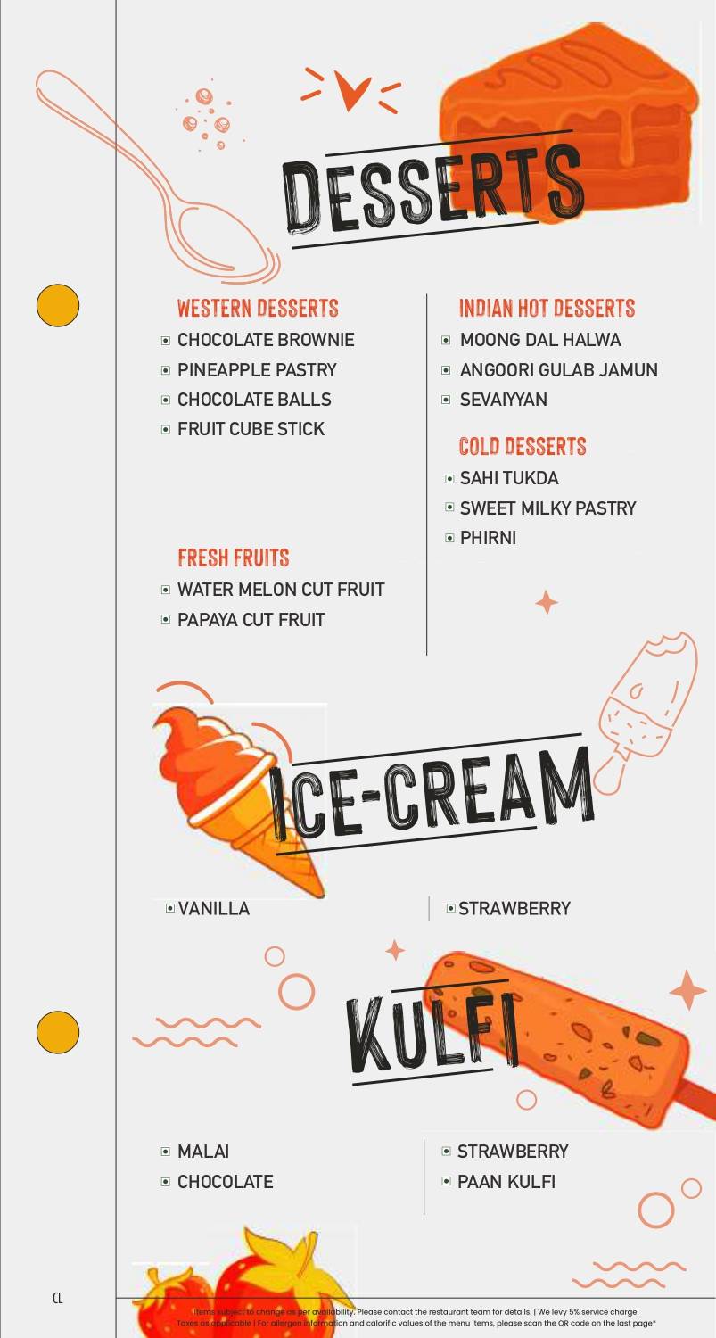 Barbeque Nation - Meerut - Panchsheel Colony menu