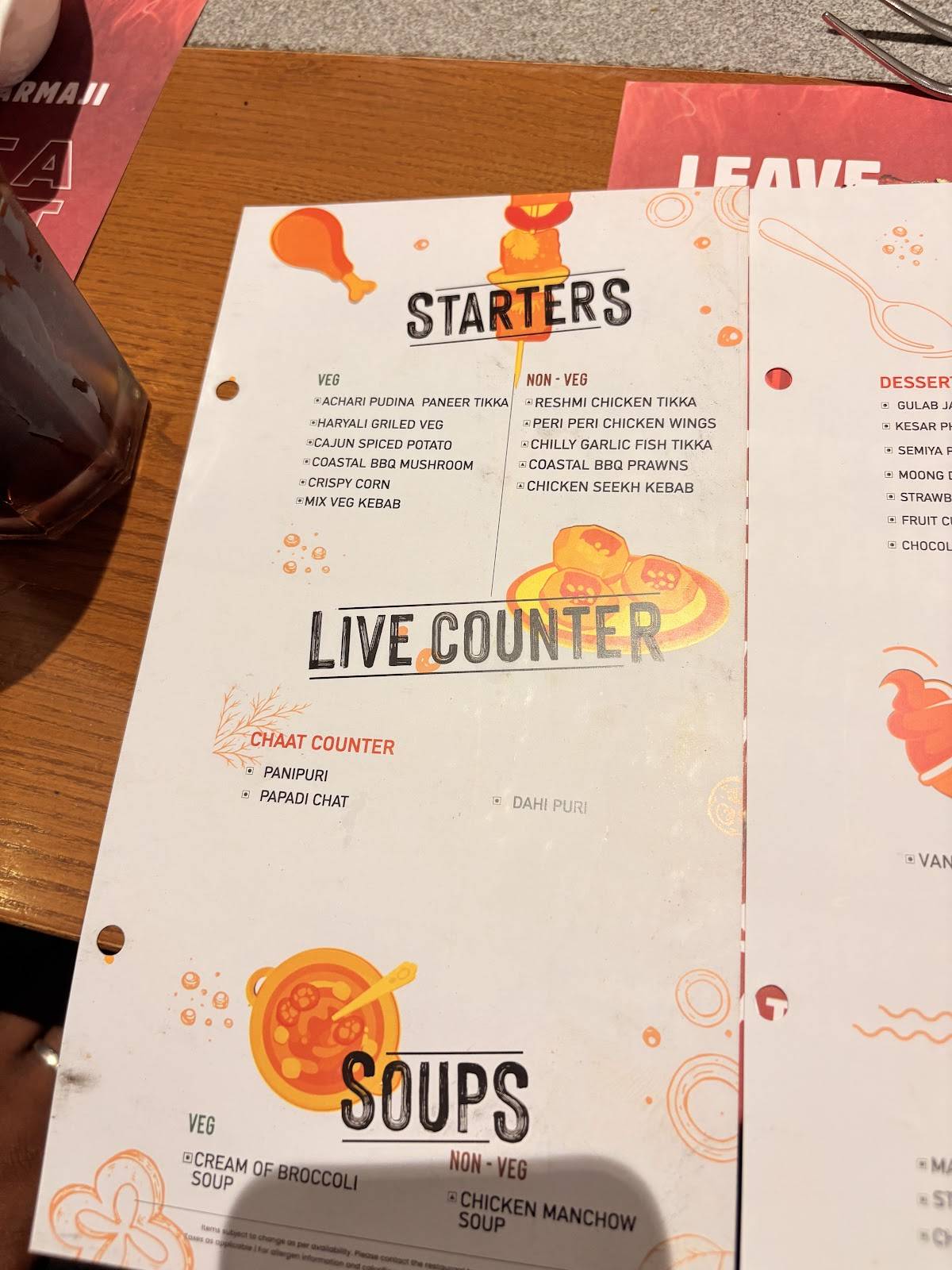 Barbeque Nation menu