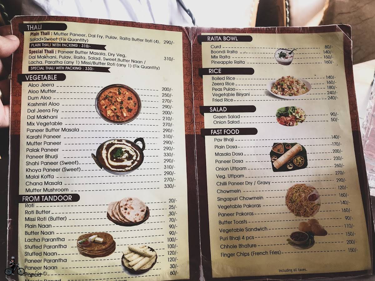 Basera Restaurant & Hotel menu