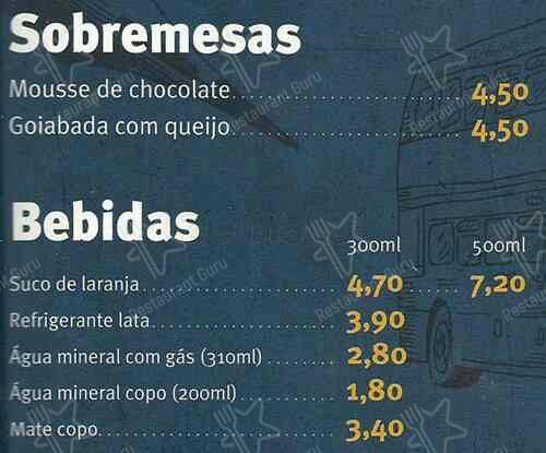 Restaurante Batata Inglesa - Norte Shopping cardápio