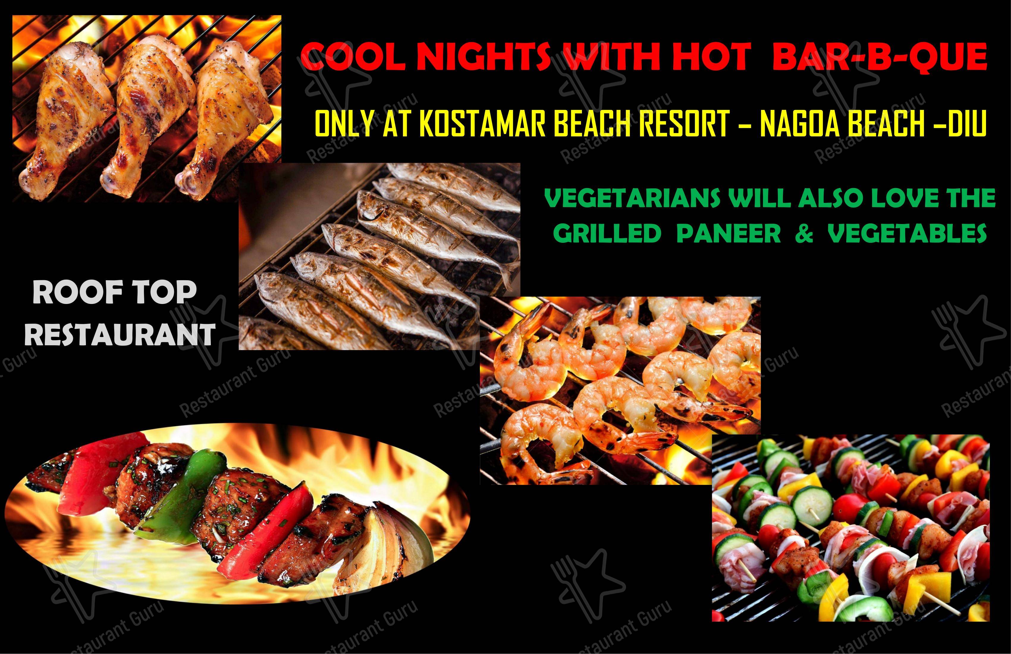 Menu for Beiramar Rooftop Restaurant & Bar in Diu