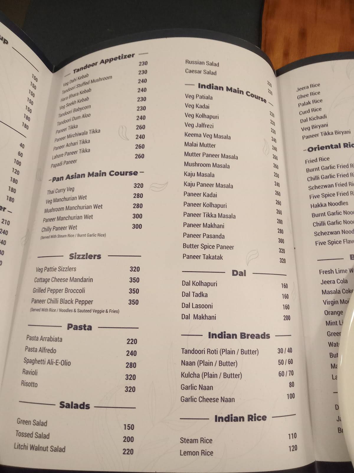 Deja vu belagavi menu