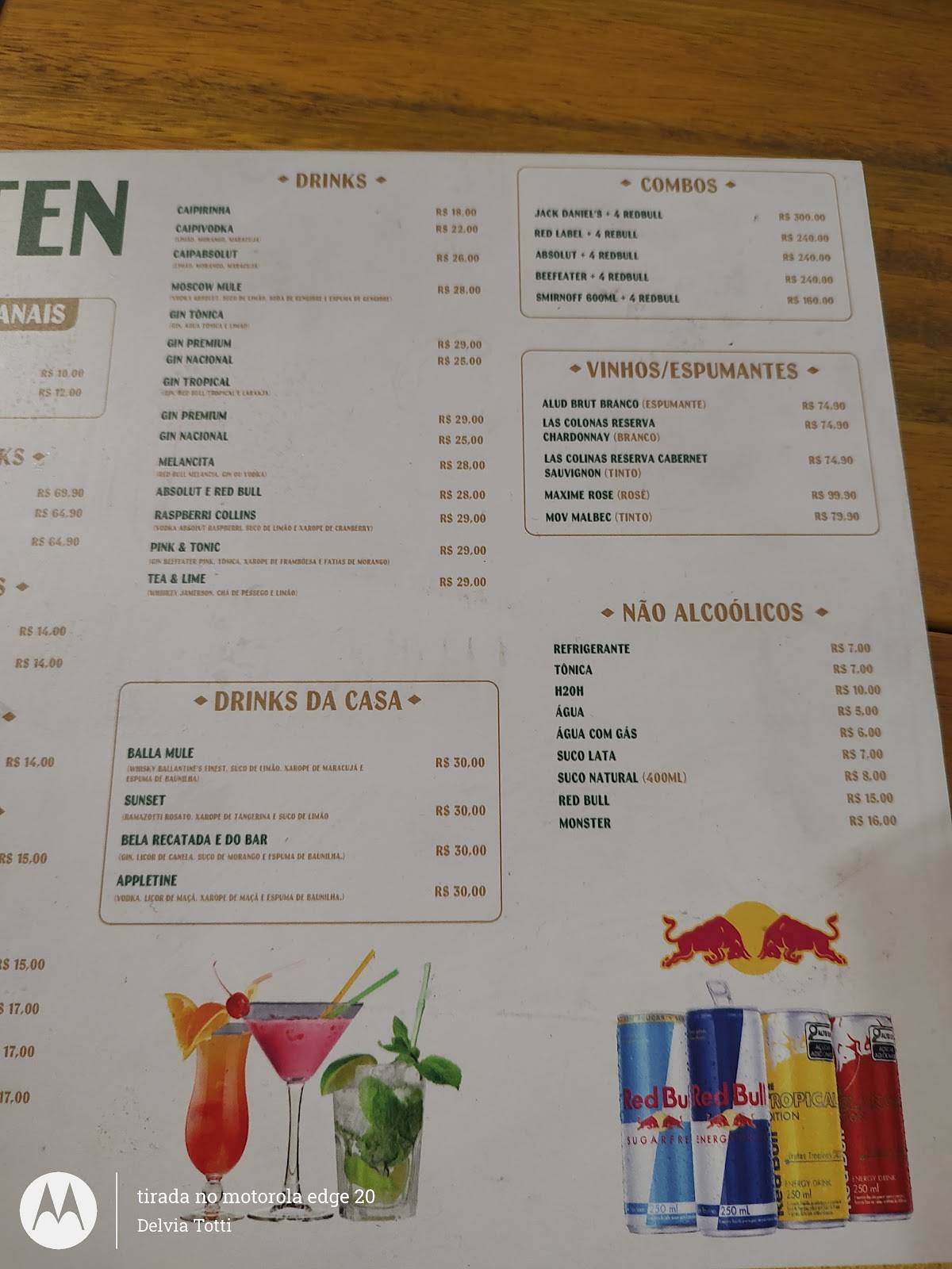 Circuito Savassi cardápio