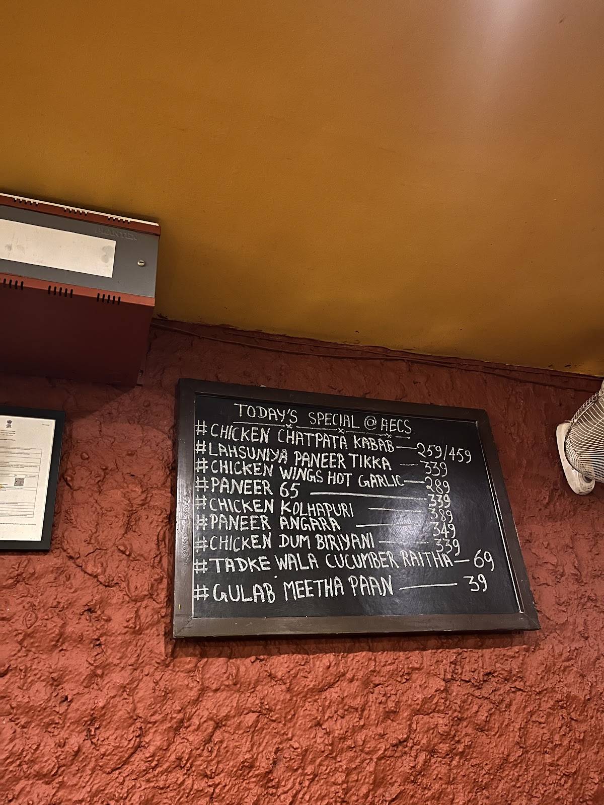 Chulha Chauki Da Dhaba AECS Layout menu