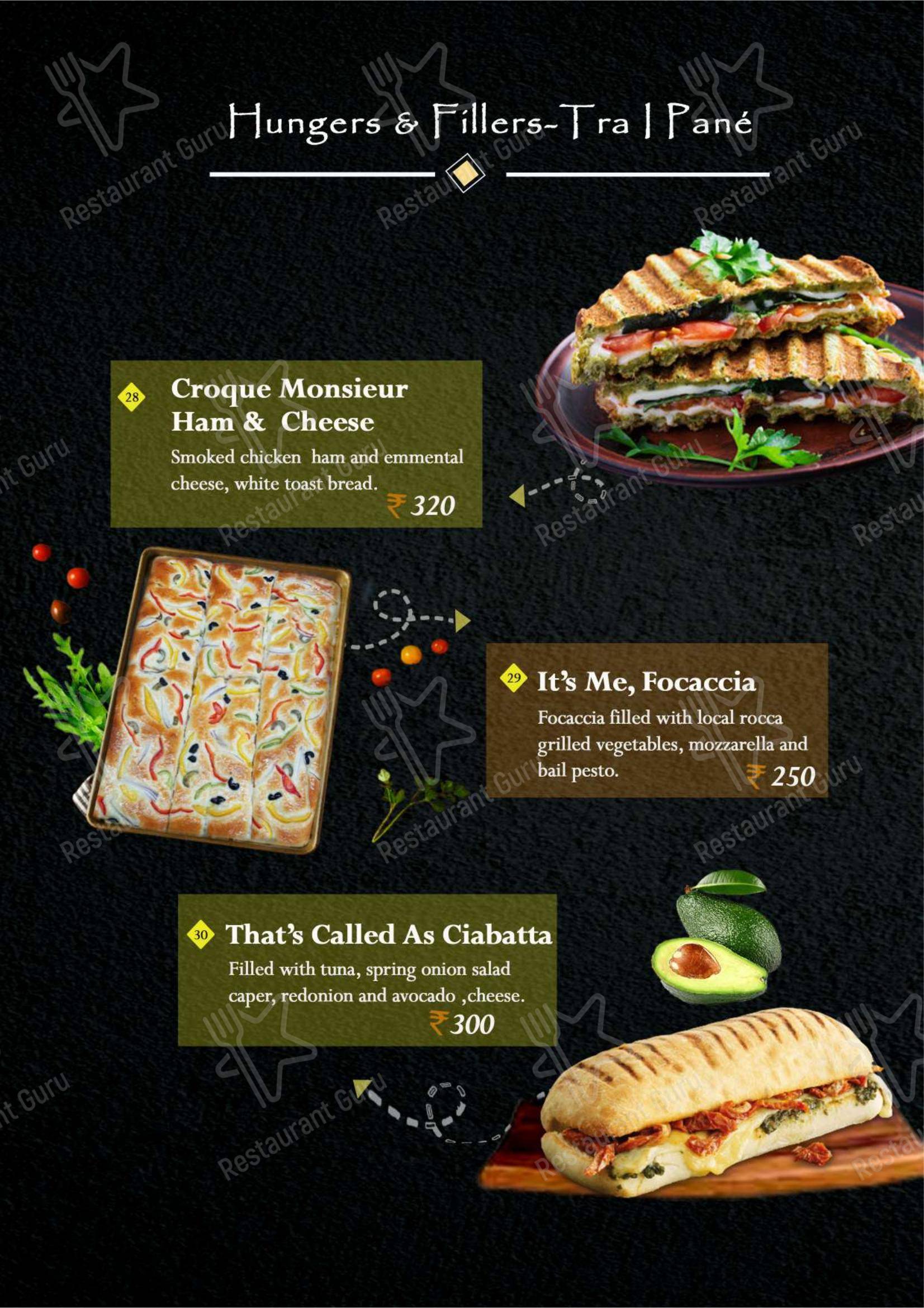 Ночное меню for the Besto Bakes Cakes Cafe cafe