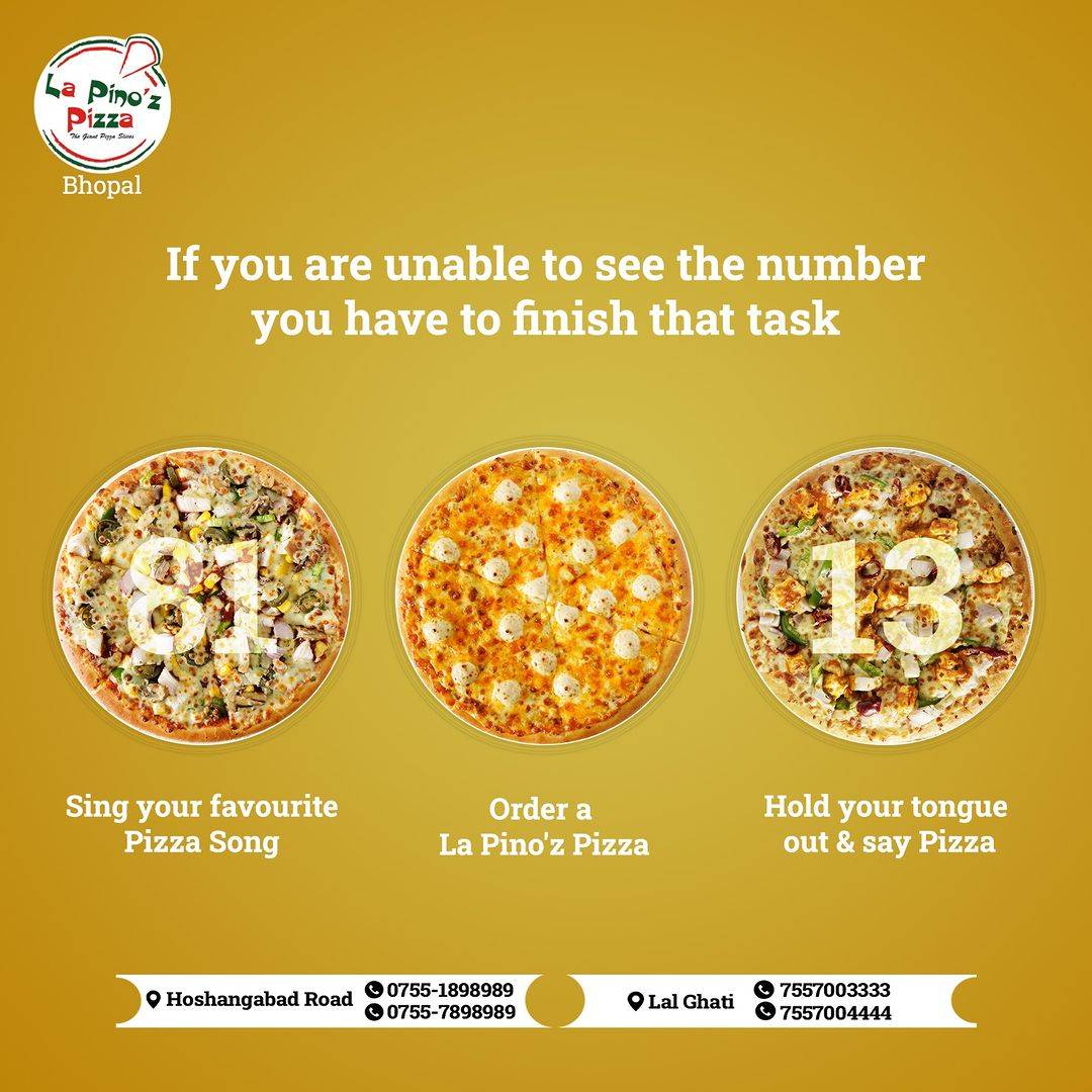 La Pino'z Pizza menu