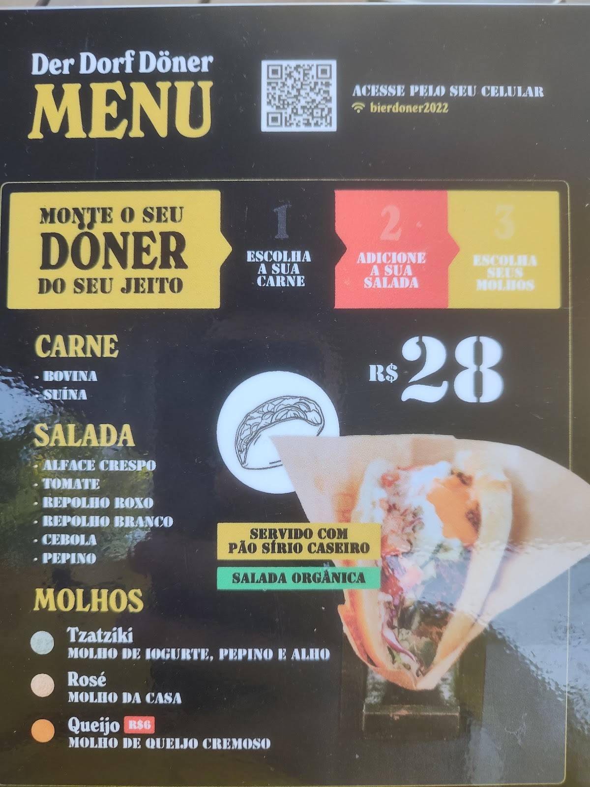 Bier & Döner cardápio