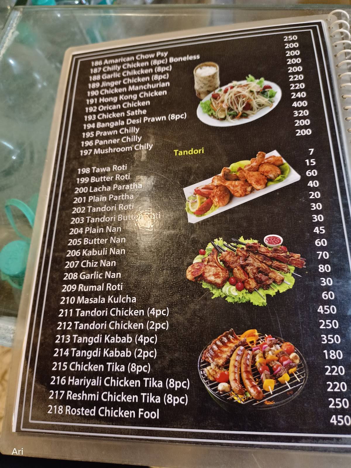 BigBoss Restaurant menu