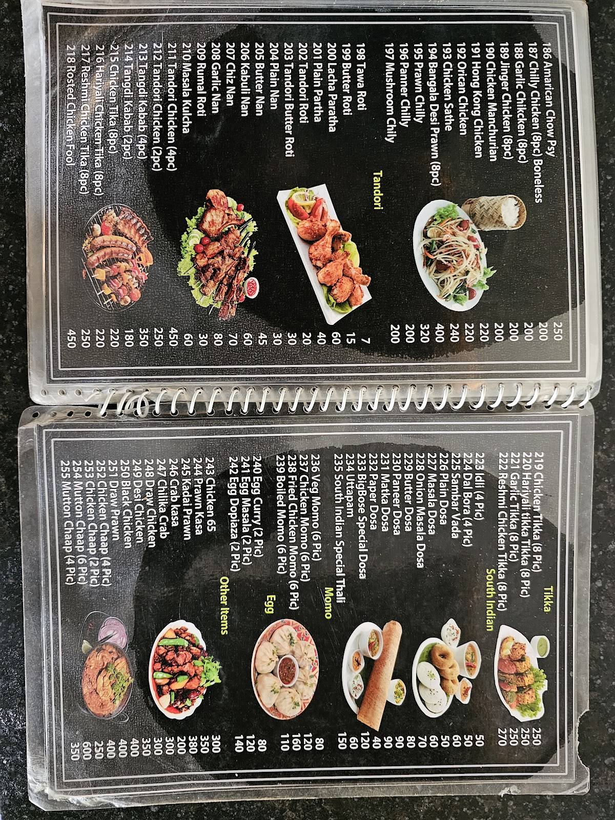 BigBoss Restaurant menu