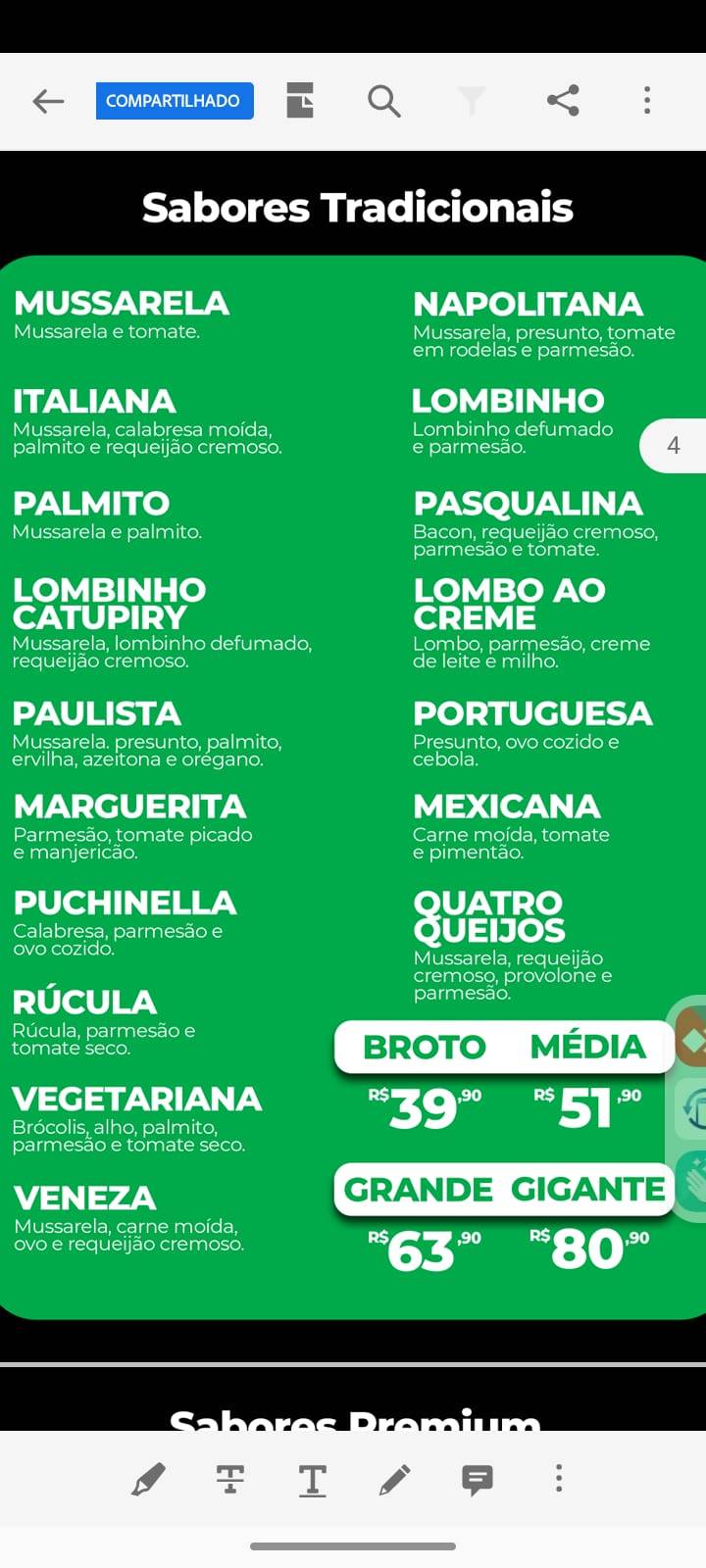 Di Roma Pizza cardápio