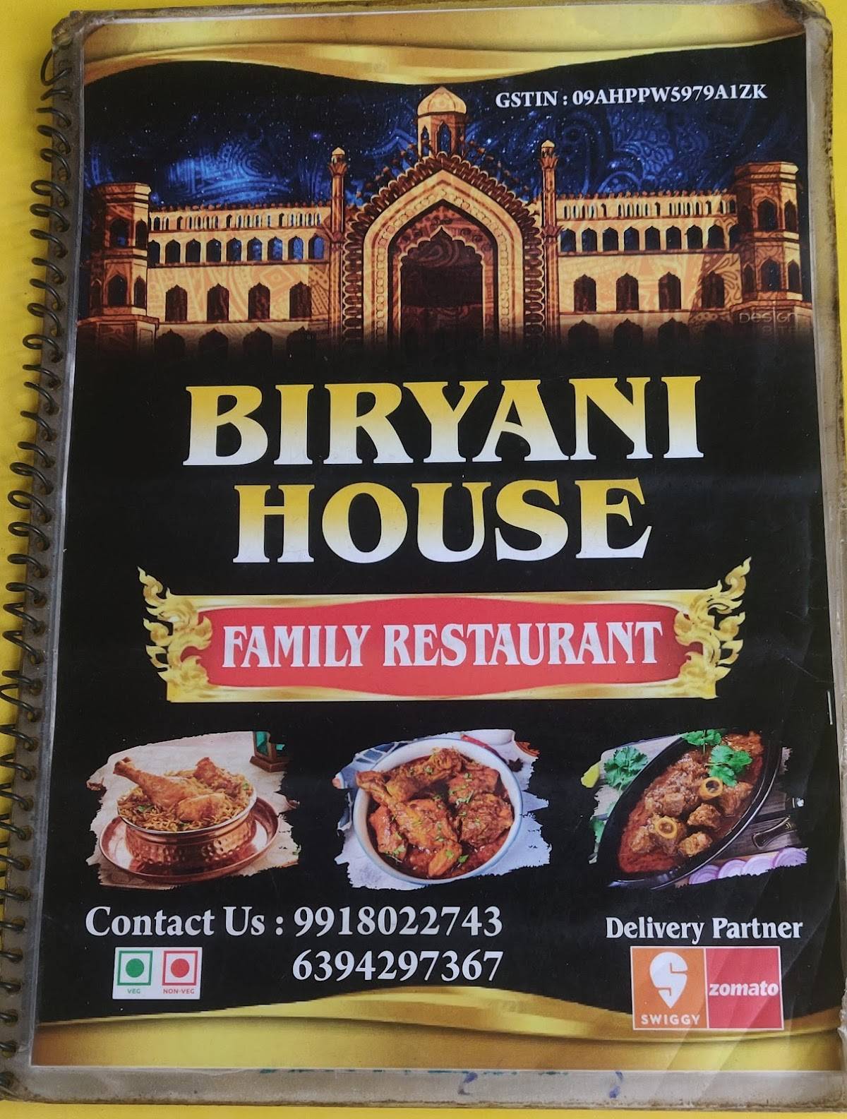 Biriyani House menu