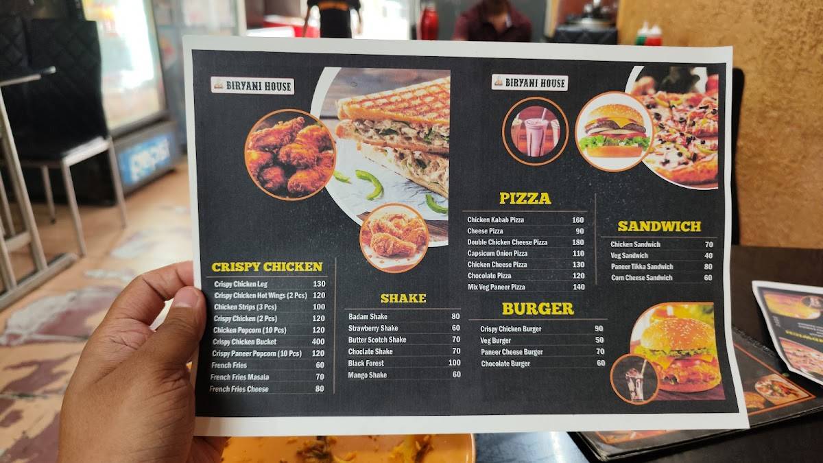 Biryani House industrial area kokar menu