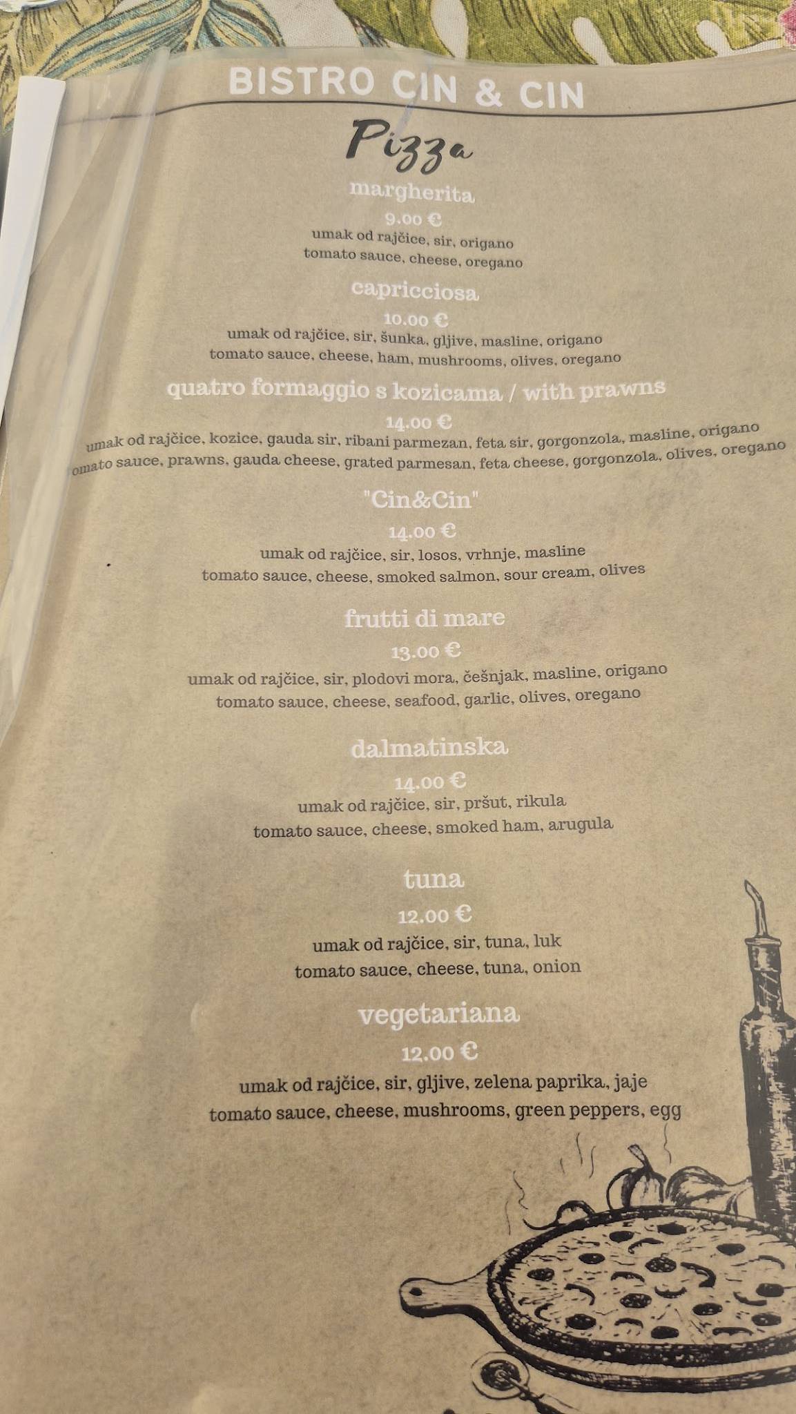 Menu di Bistro "Cin & Cin" 