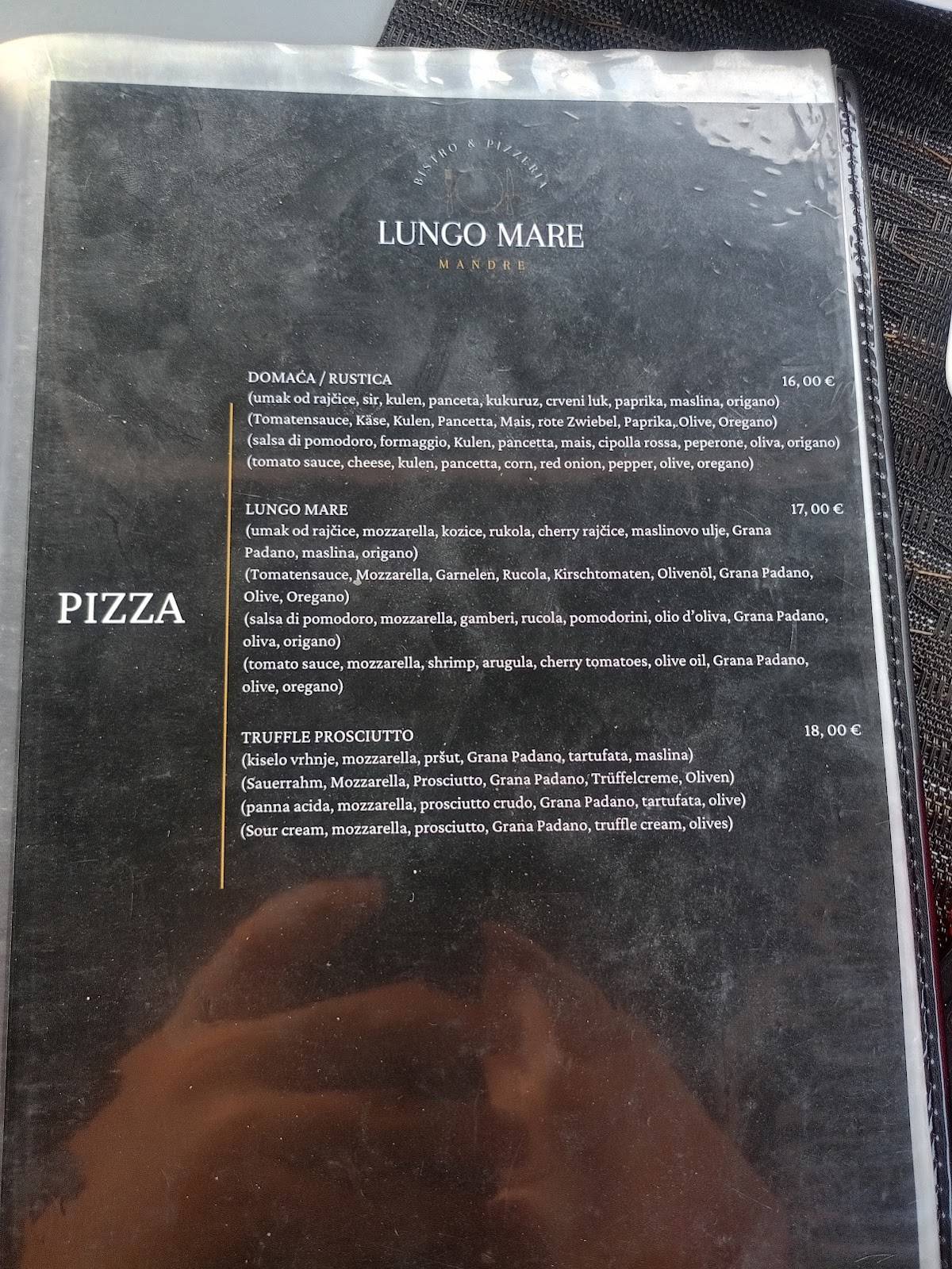 Menu di Bistro & Pizzeria Public Mandre 