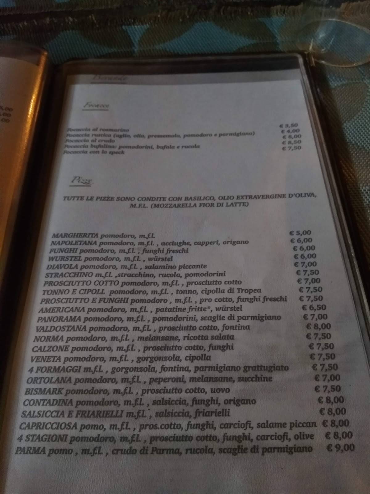 Menu di Bistrot Il Varo 