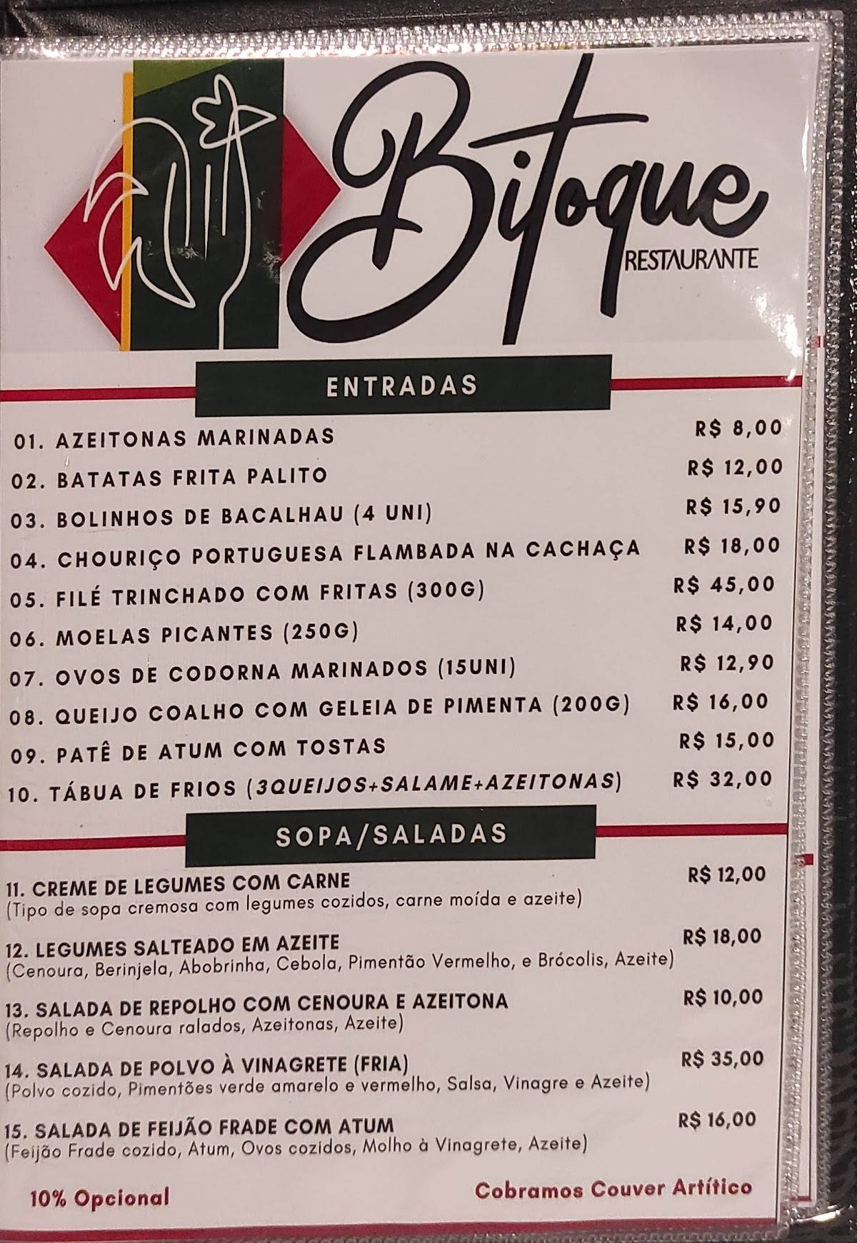 Bitoque - Restaurante Português cardápio
