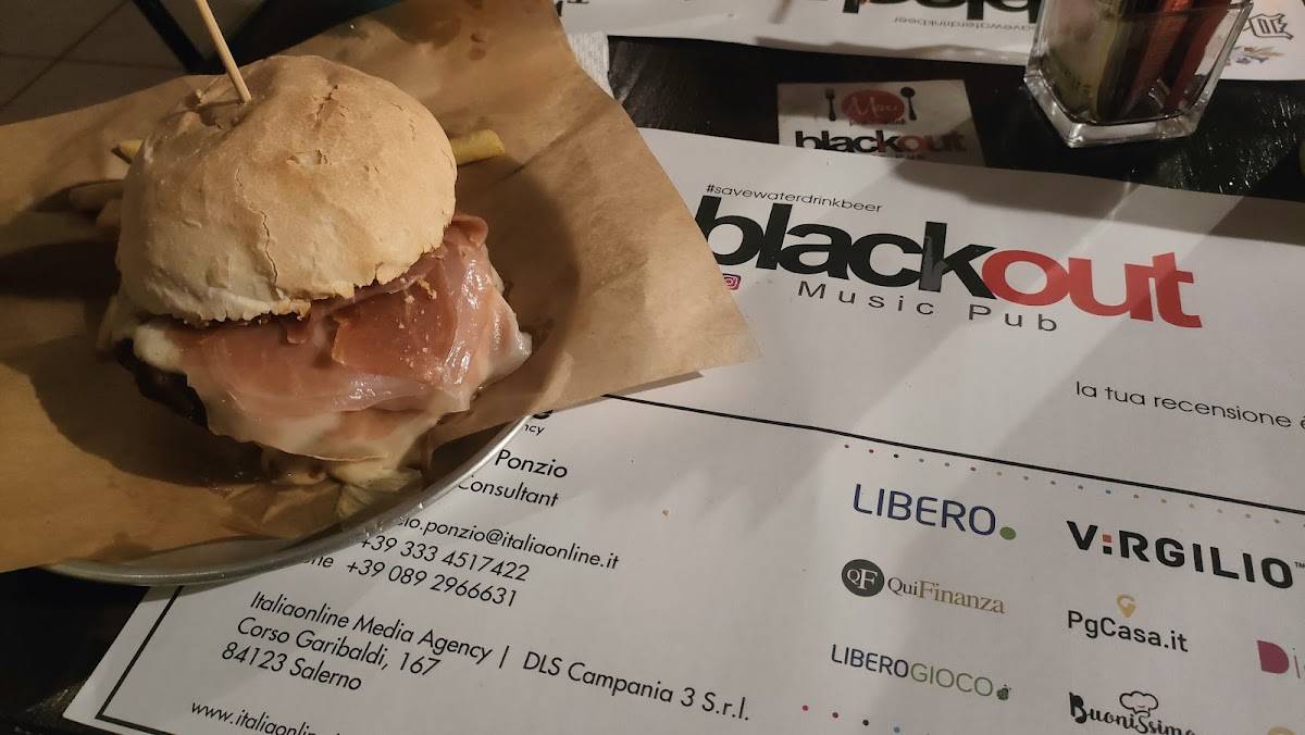 Menu di Blackout Music Pub 