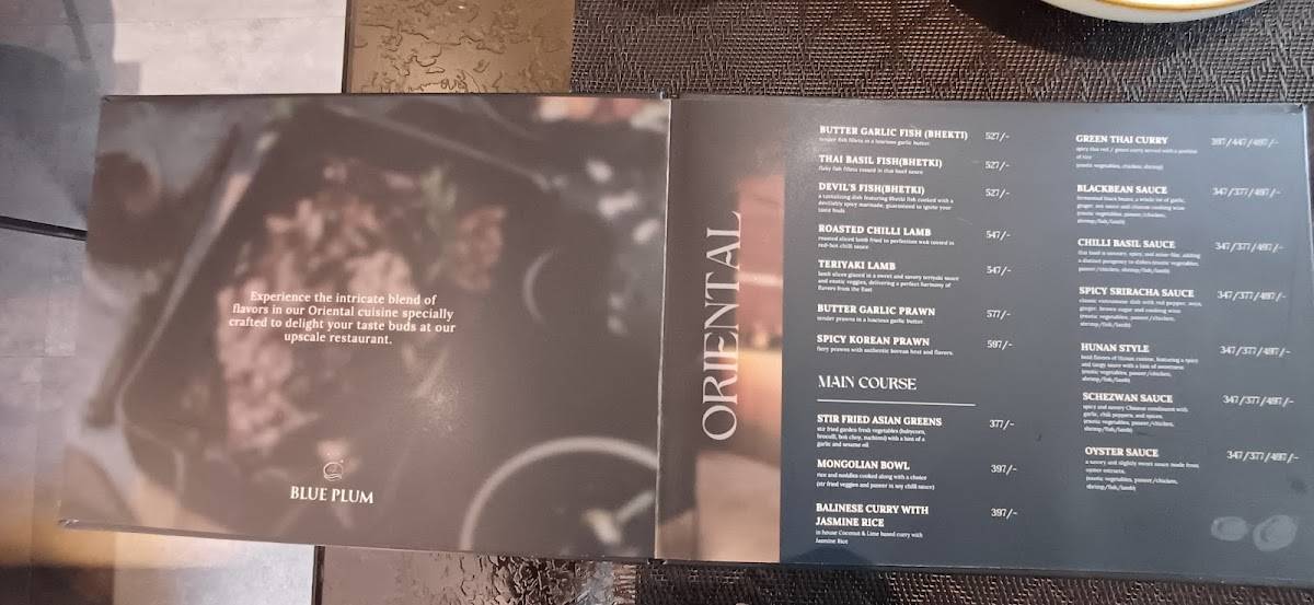 Blue Plum Multi-Cuisine Restaurant menu