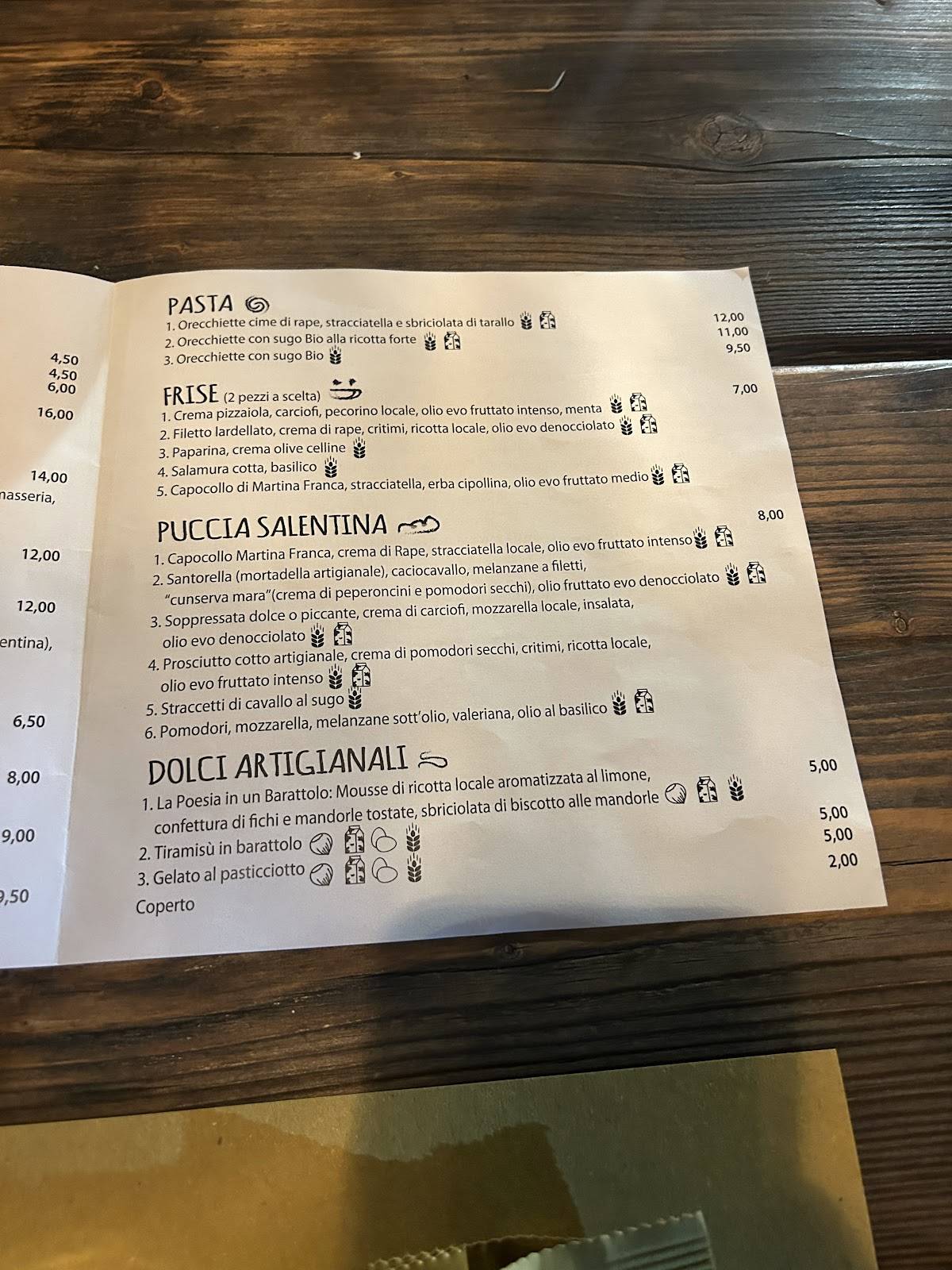 Menu di Boccaccio 'la poesia in un barattolo' 