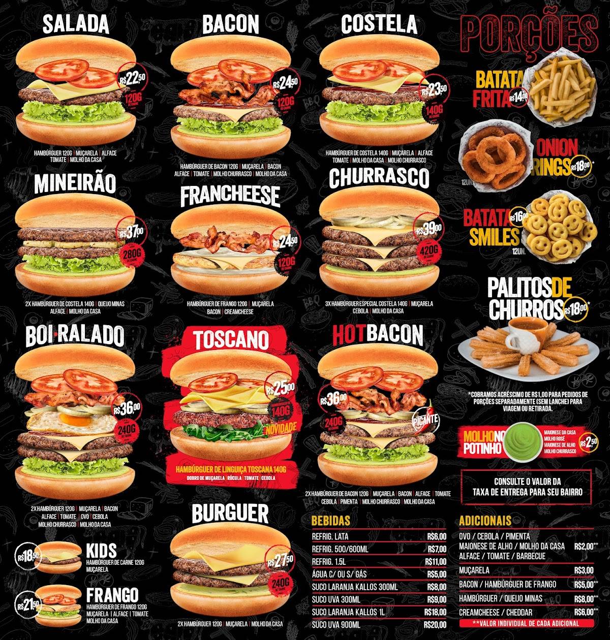 Boi Ralado cardápio