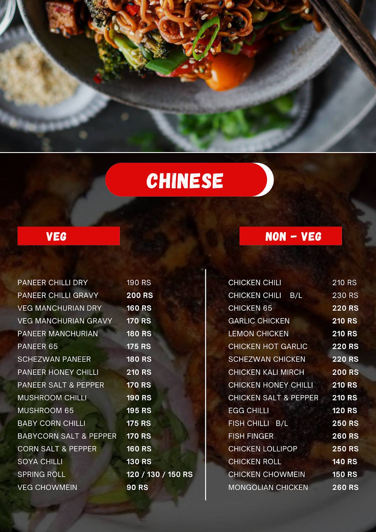 Intwo club menu