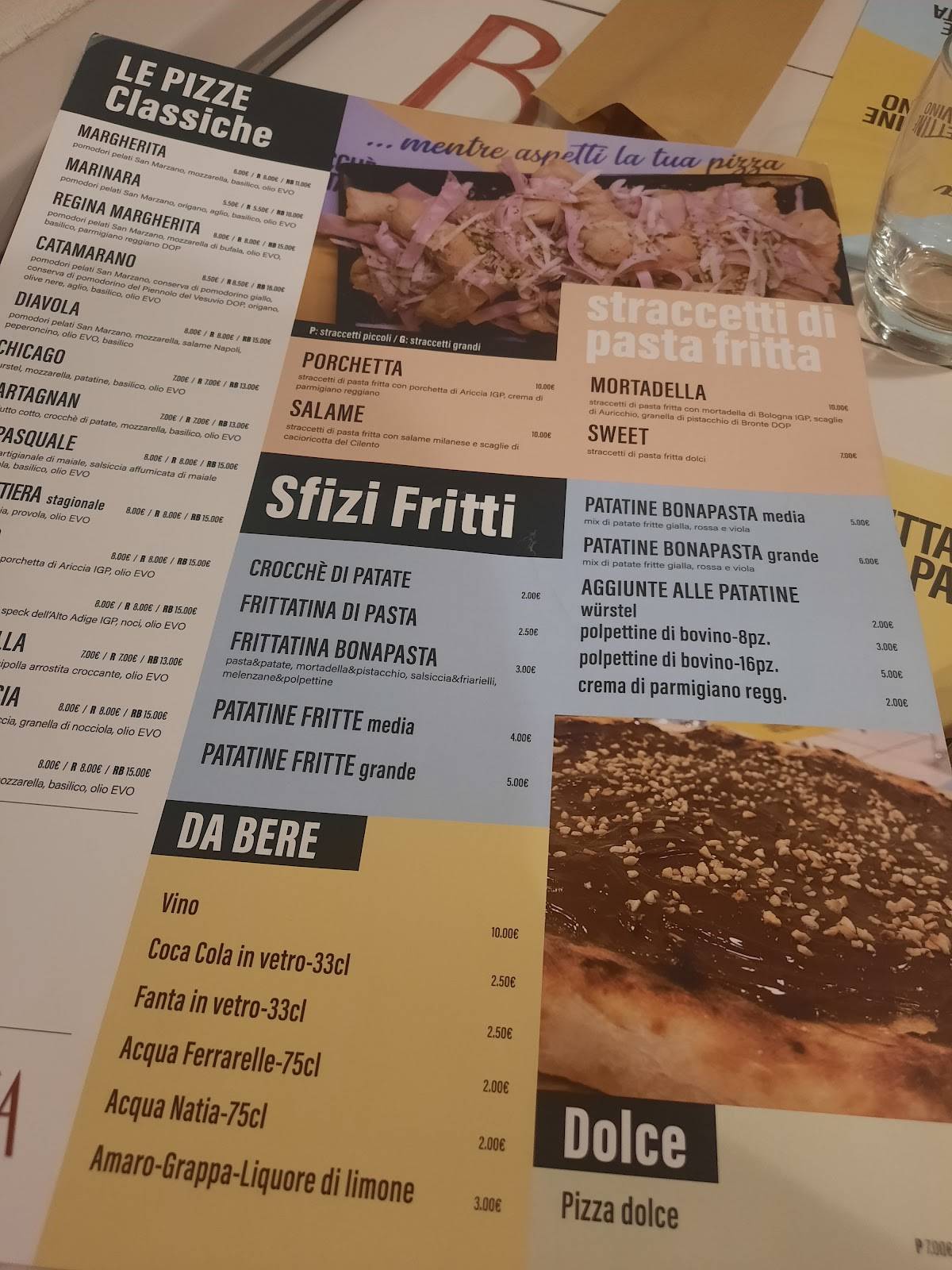 Menu di Bonapasta Pizzeria 