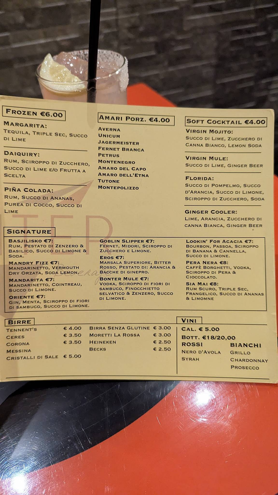 Menu di Bonter 