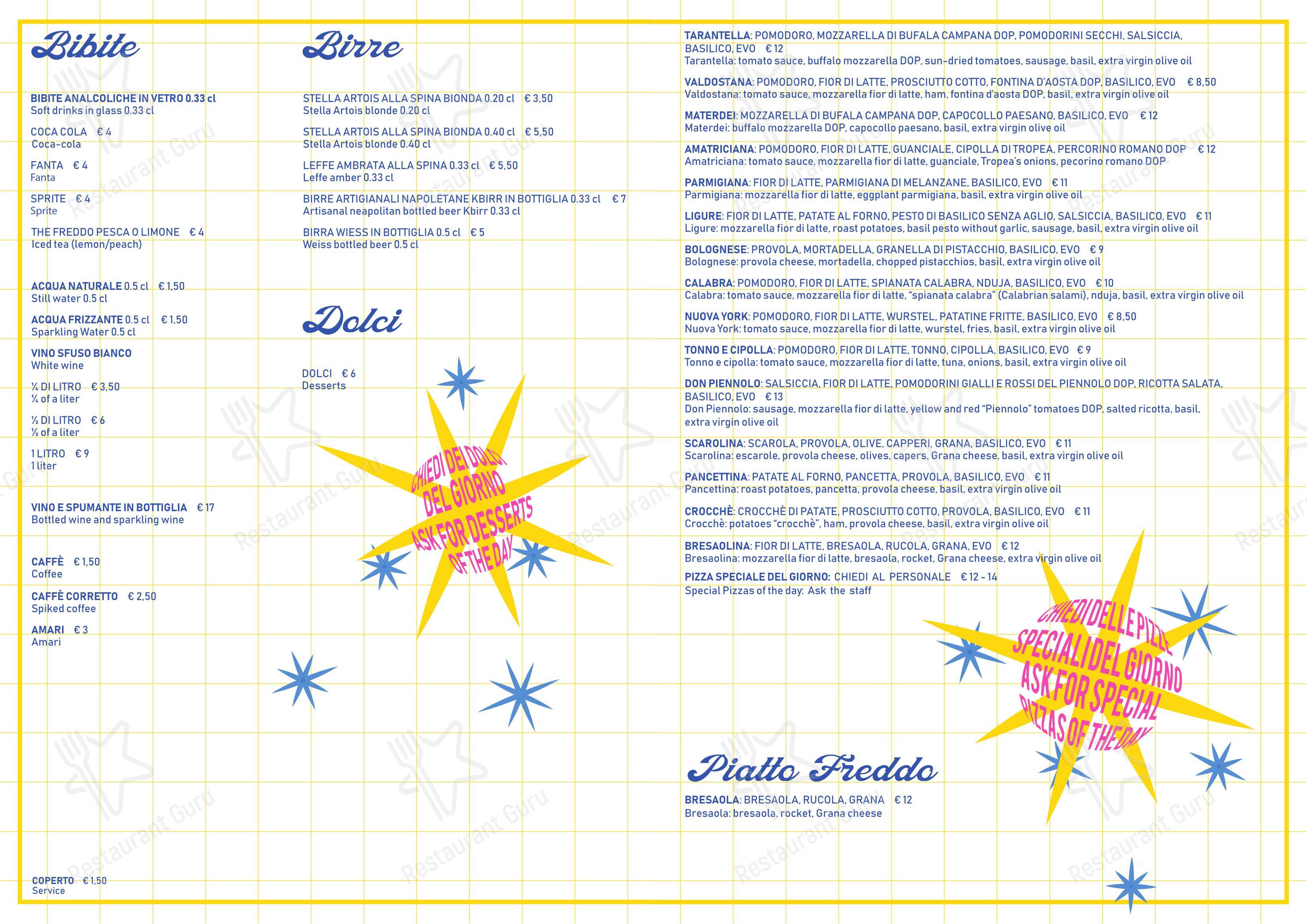 Bottega Flegrea in Rivoli - Menu