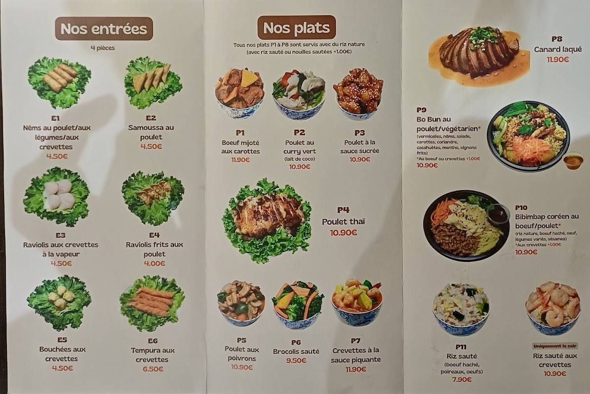 Menu de Asian Box