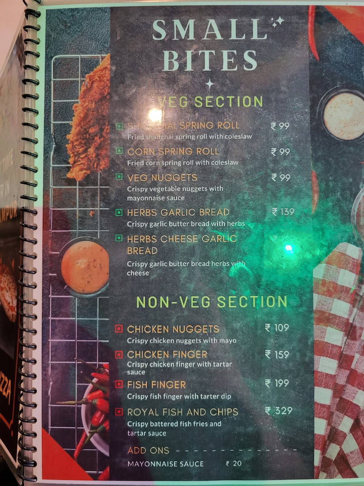 Cafe Tatva Berhampur menu