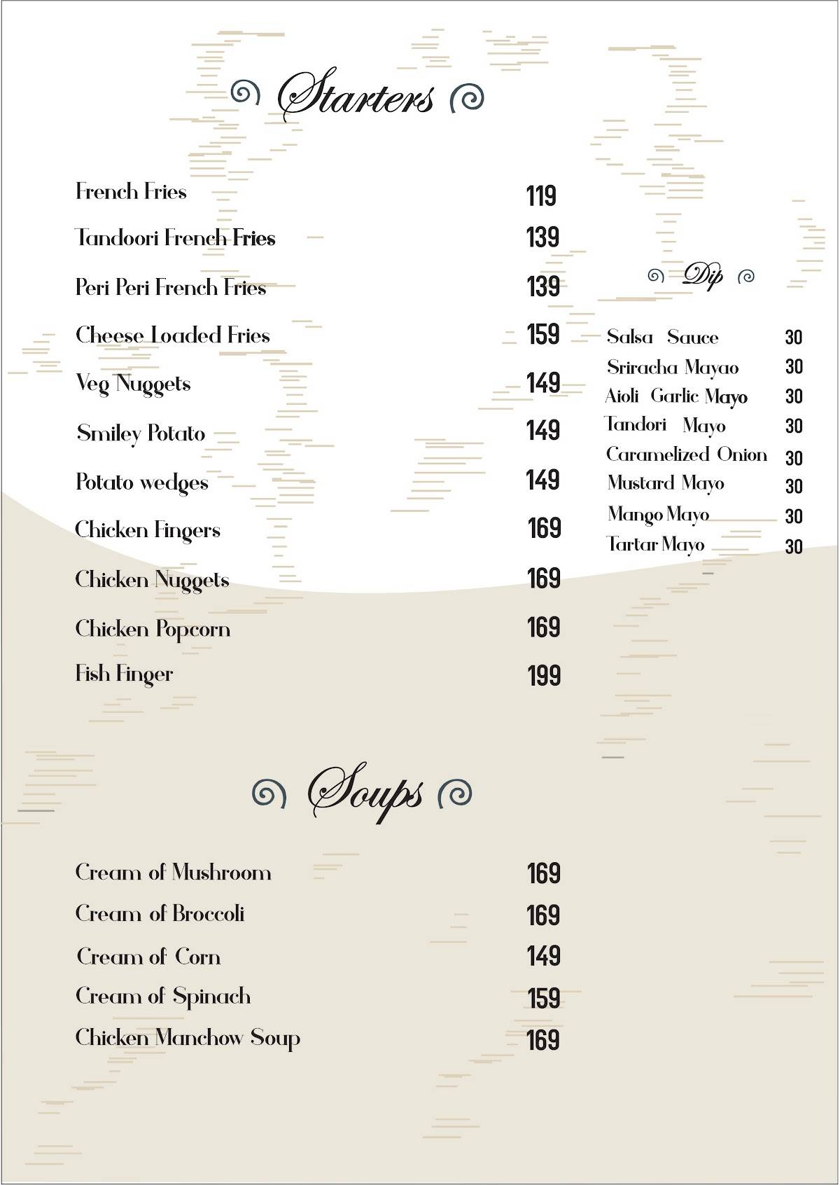 BrewBee - Café in Coimbatore menu