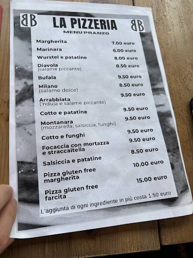 Menu di Brigitte Bistrot & Cafè e Pizzeria 