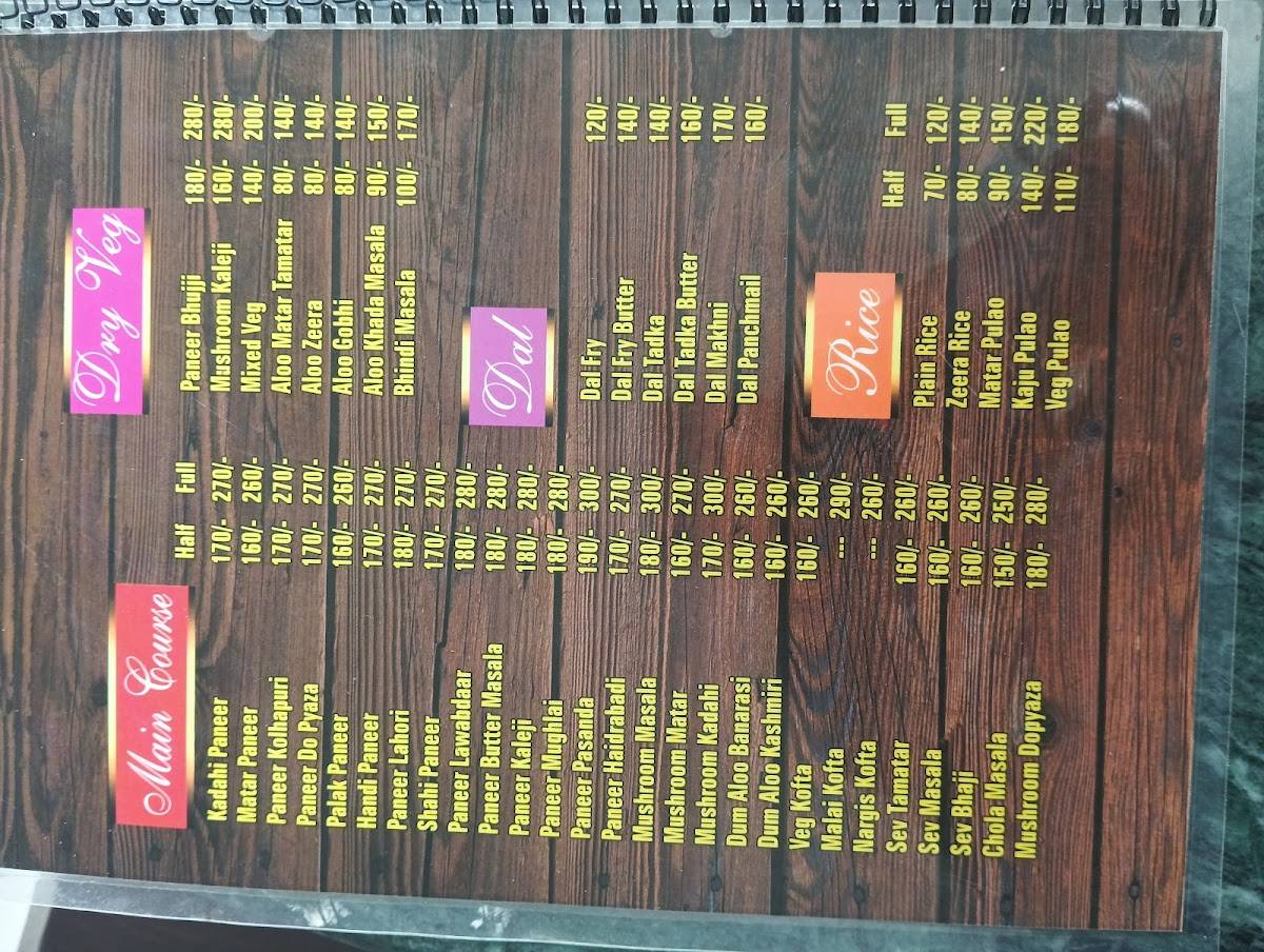 Brij ki rasoi menu
