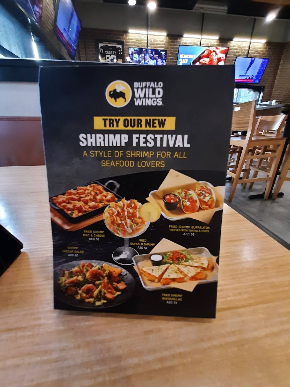 Menu at Buffalo Wild Wings Jumeirah restaurant, Dubai, Jumeirah Beach Rd