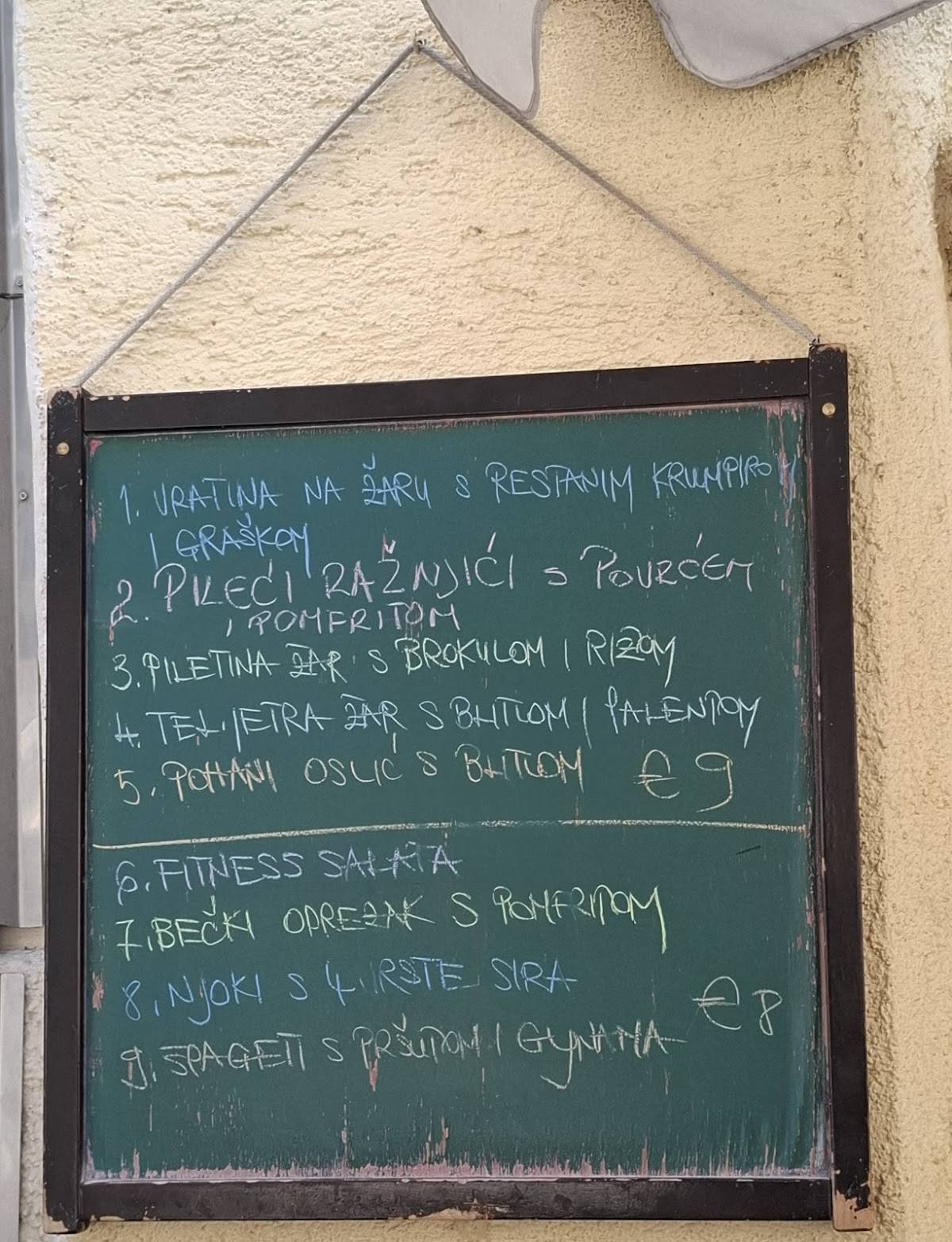 Menu di Buffet Nostalgija 