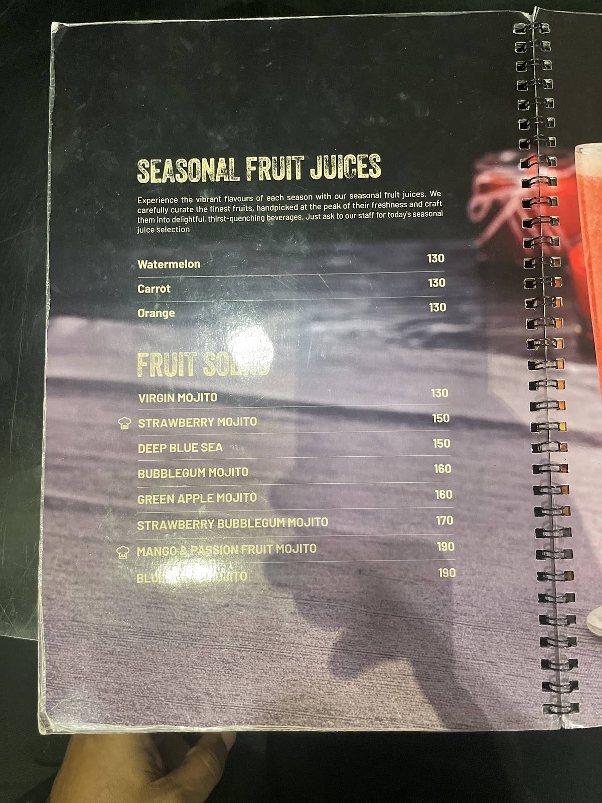 Bun Club menu