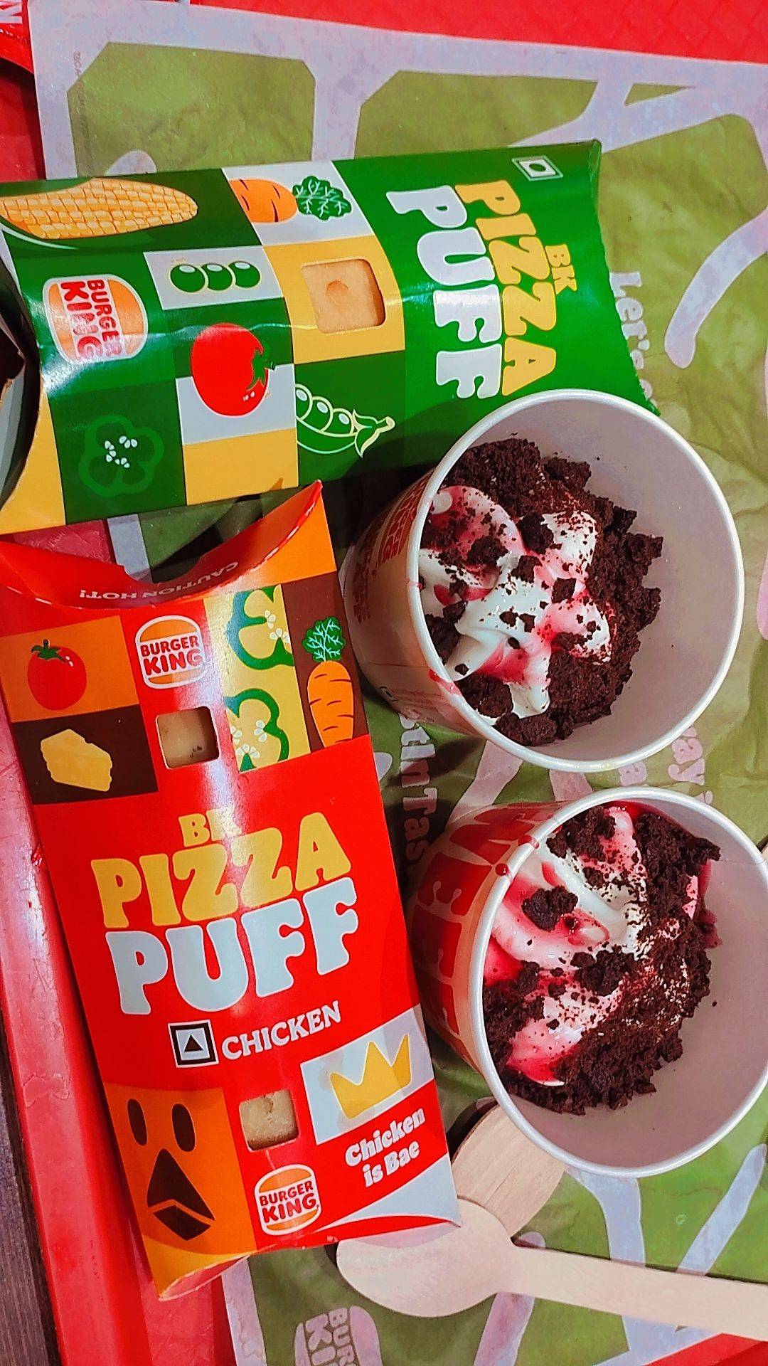 Burger King menu