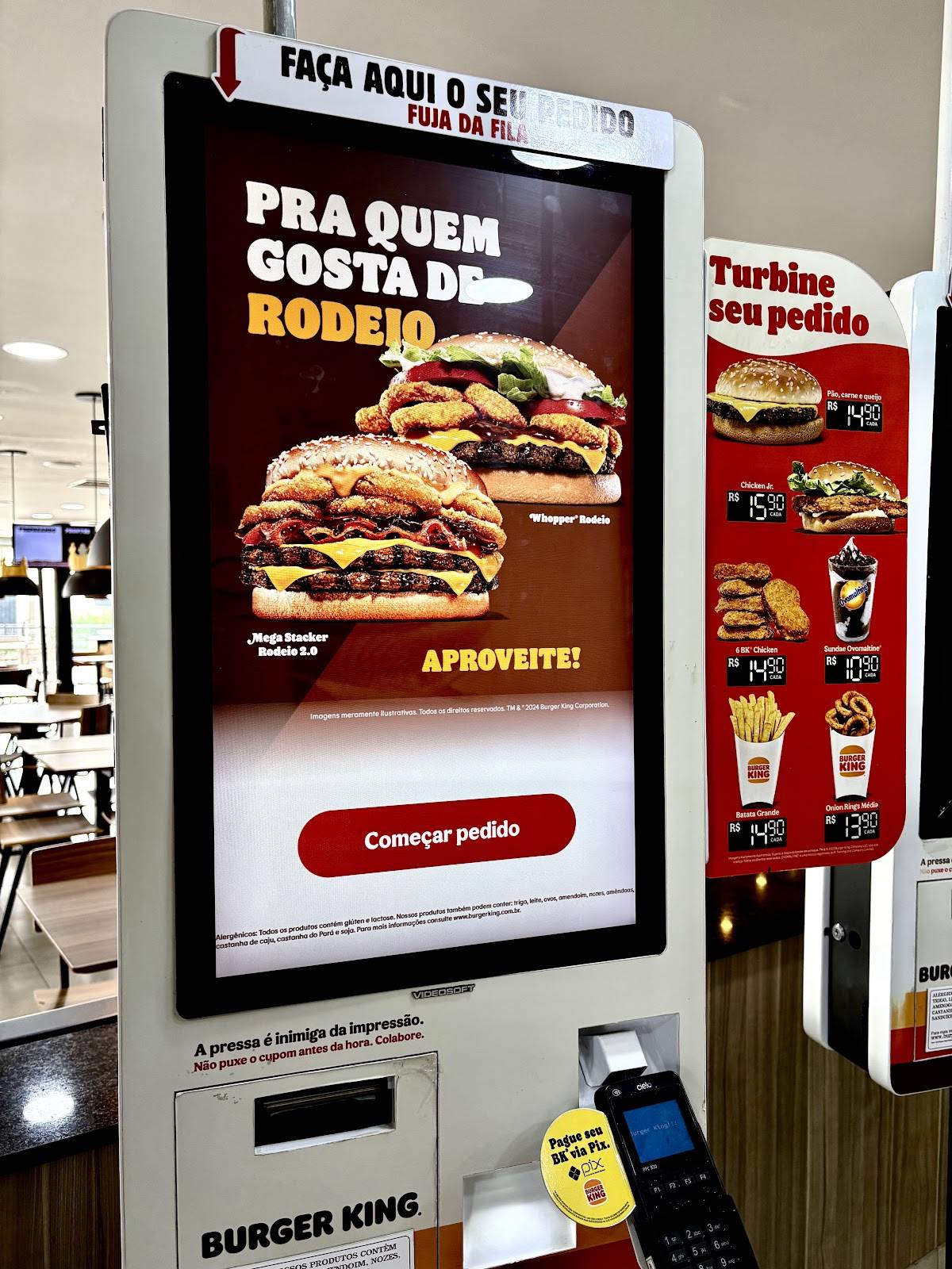 Burger King cardápio