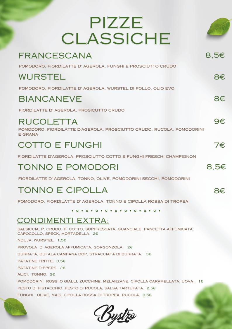 Menu di Bystro 