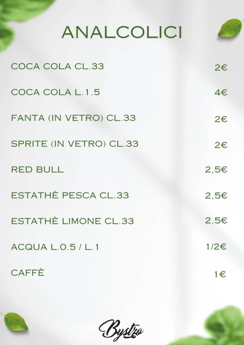 Menu di Bystro 