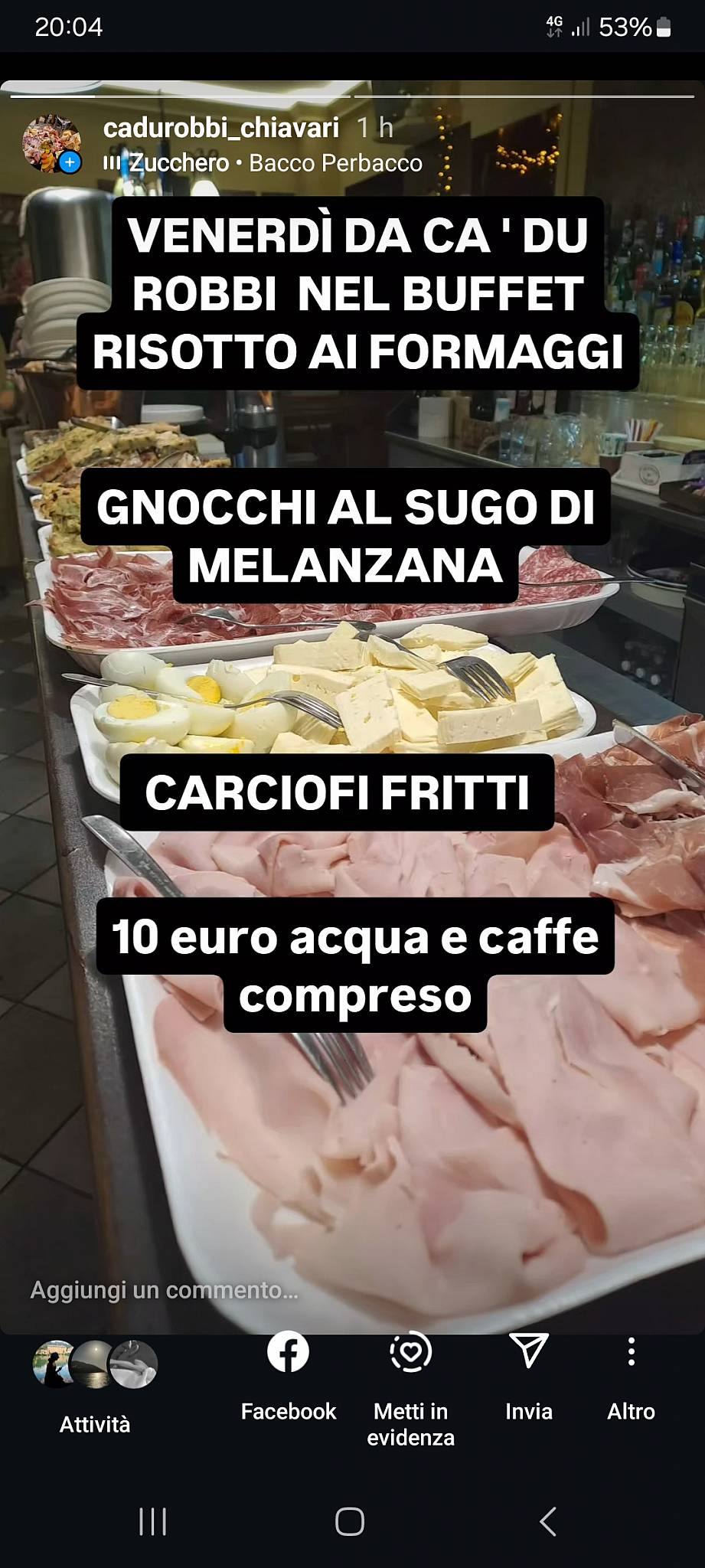 Menu di CA' DU ROBBI! 