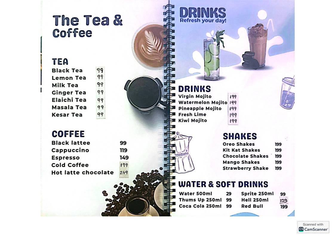 CAFE 7 POINT & LOUNGE ( A unit of Arshaan Restaurant ) menu