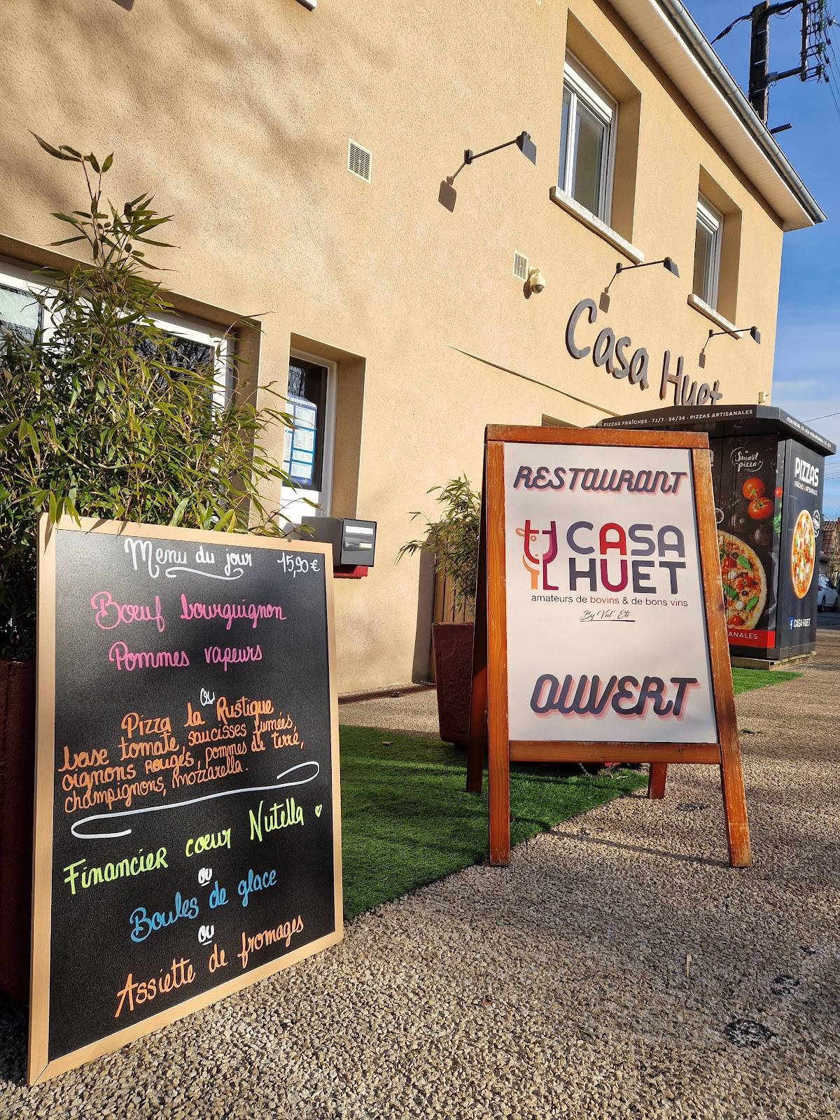 Menu de Casa Huet Saint Benoît Poitiers