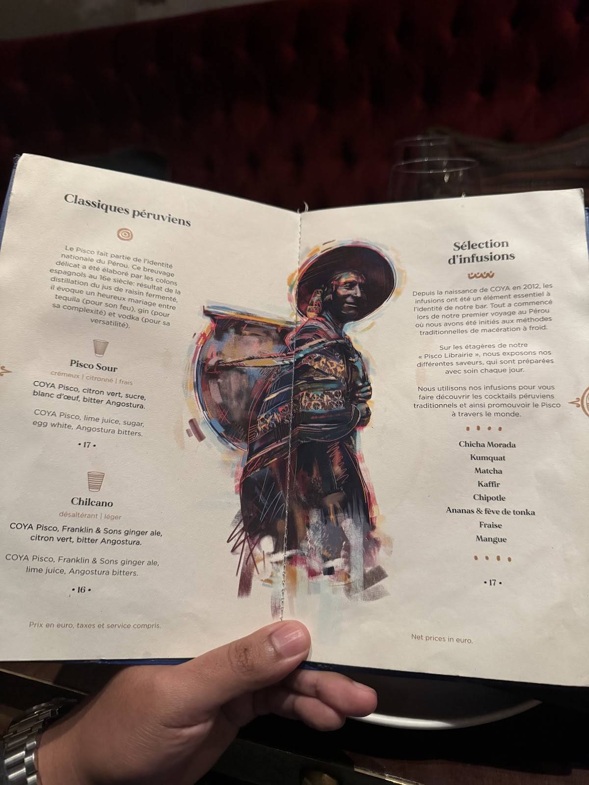 Menu de Coya