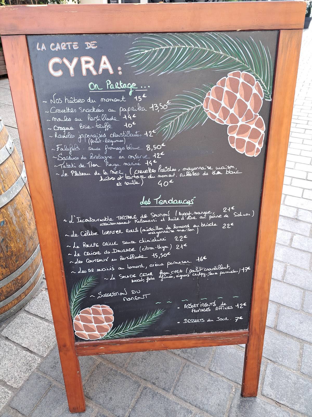 Menu de CYRA