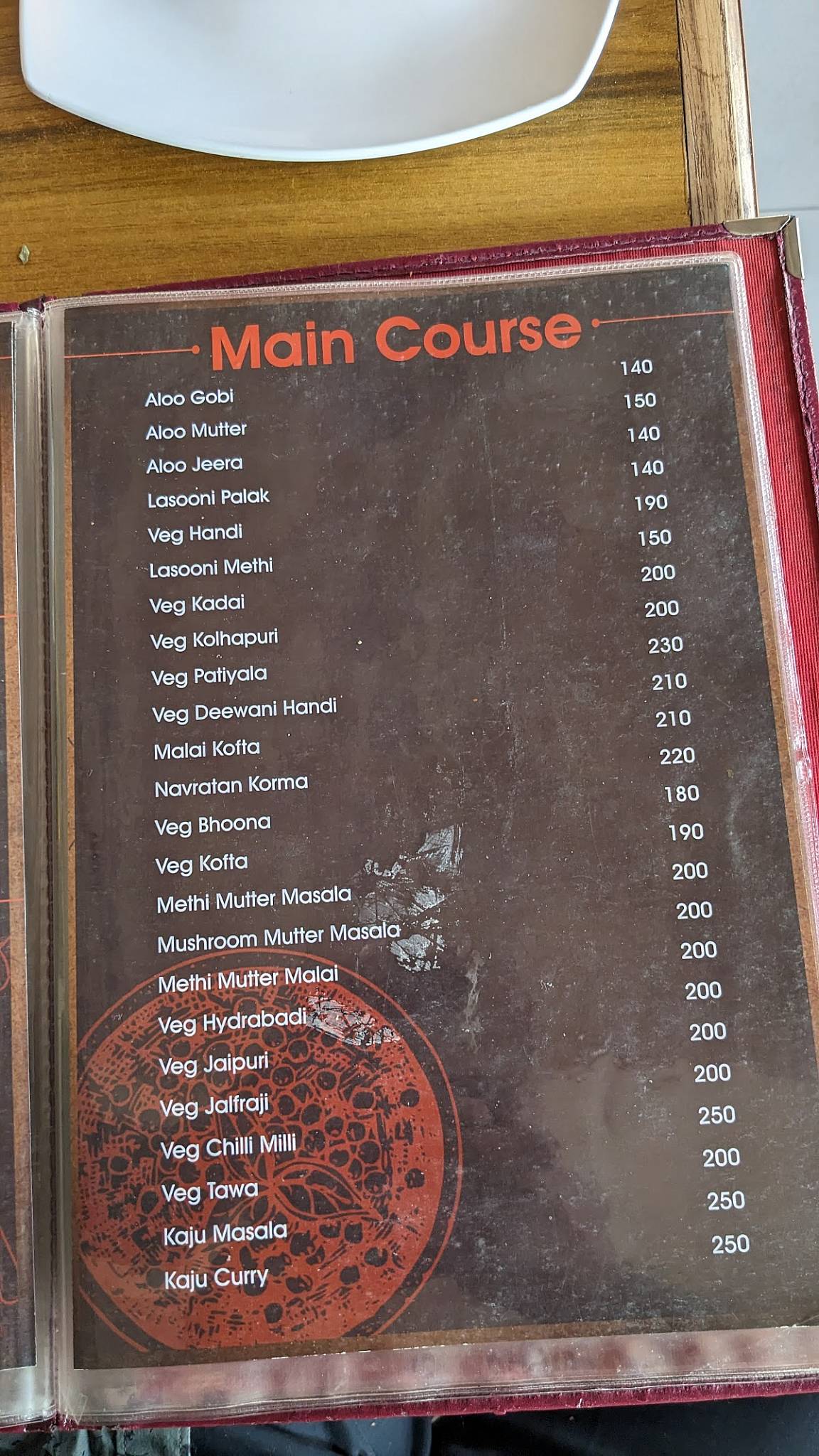 Cafe' 24 Veg Restaurant menu