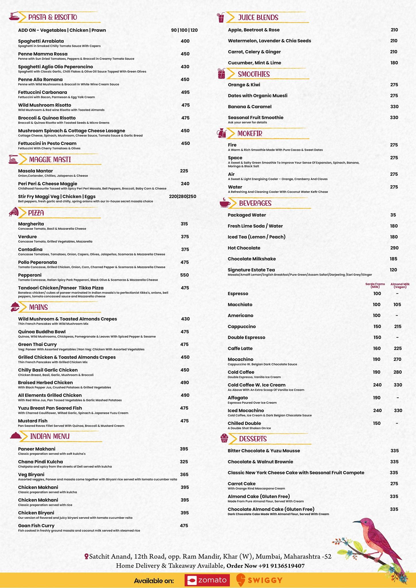 All Elements menu