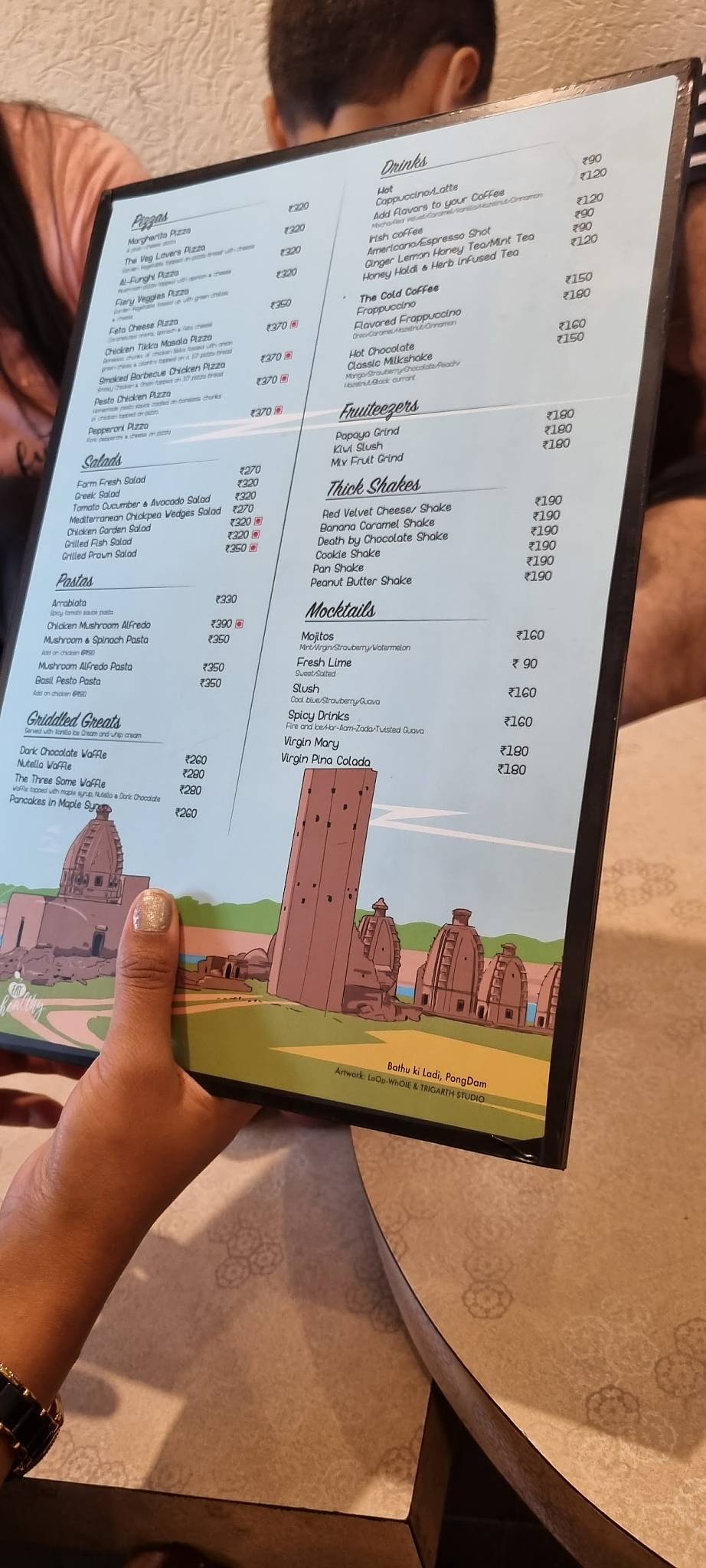 Bakes 'N' Brews menu