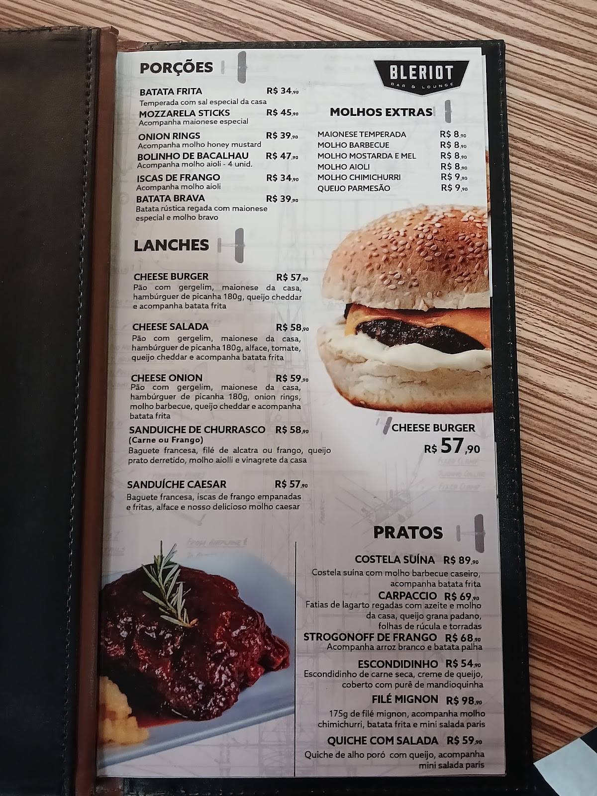 Bleriot Bar & Lounge - Terminal 2 cardápio