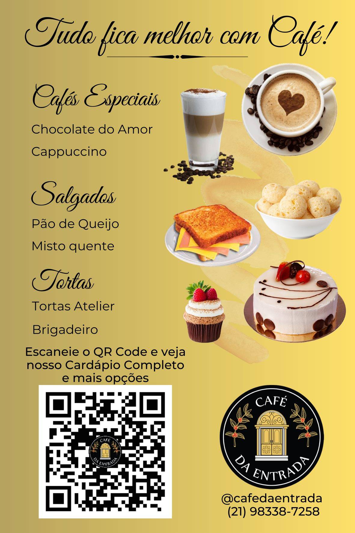 Café da Entrada cardápio